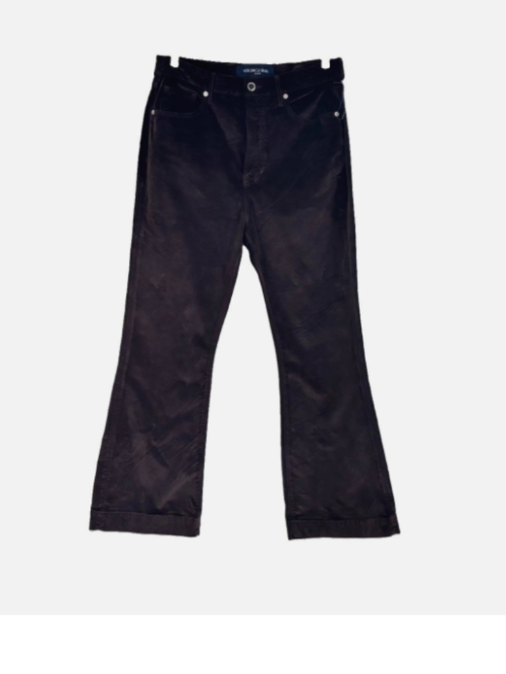 VERONICA BEARD Woman Chocolate High Rise Carson Ankle Flare Velvet Pant Size: 31